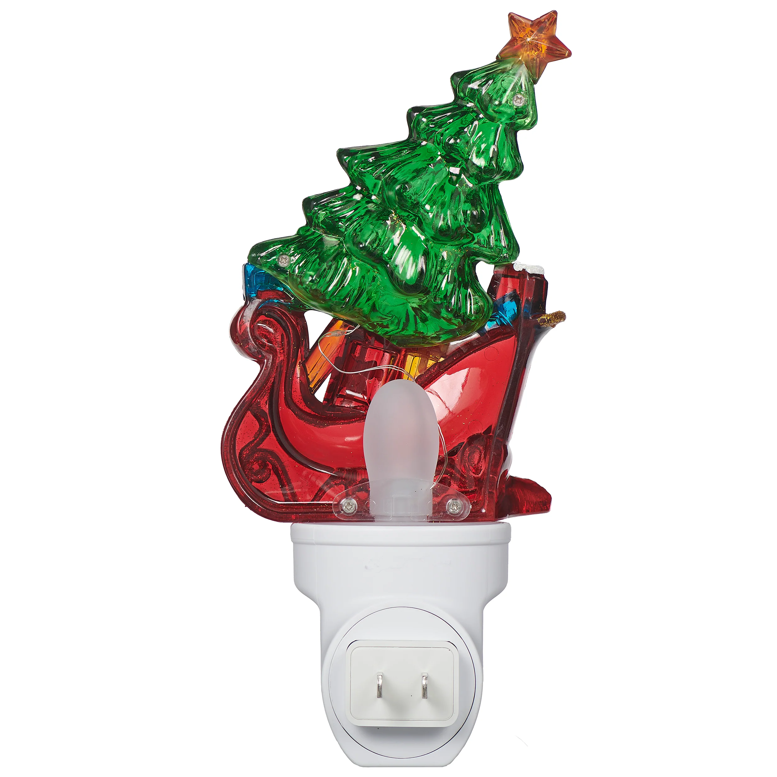 Roman Lights Christmas Tree in a Sleigh Night-Light - Image 4