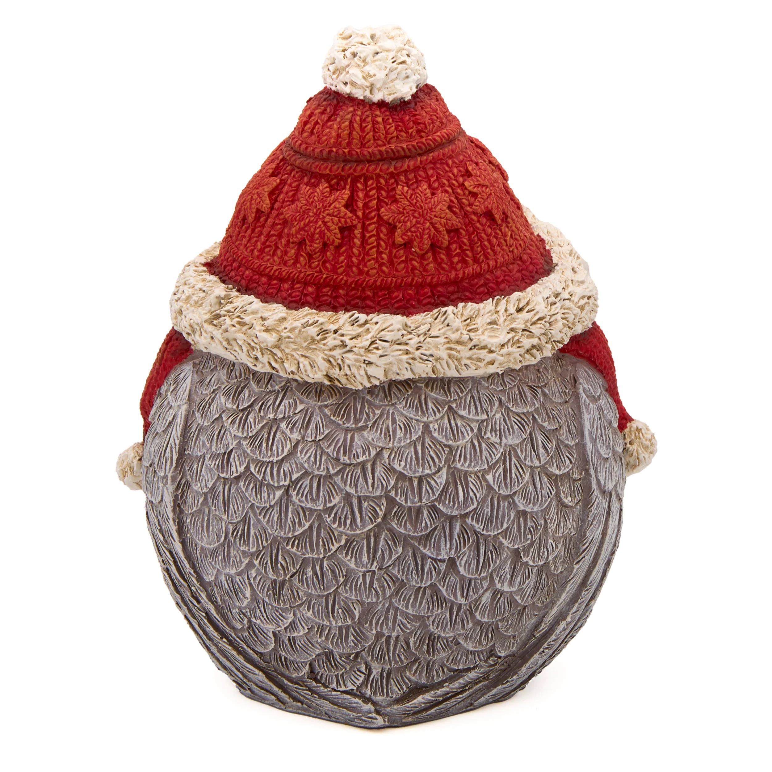 Pudgy Pals Christmas Owl Garden Statue - Image 3