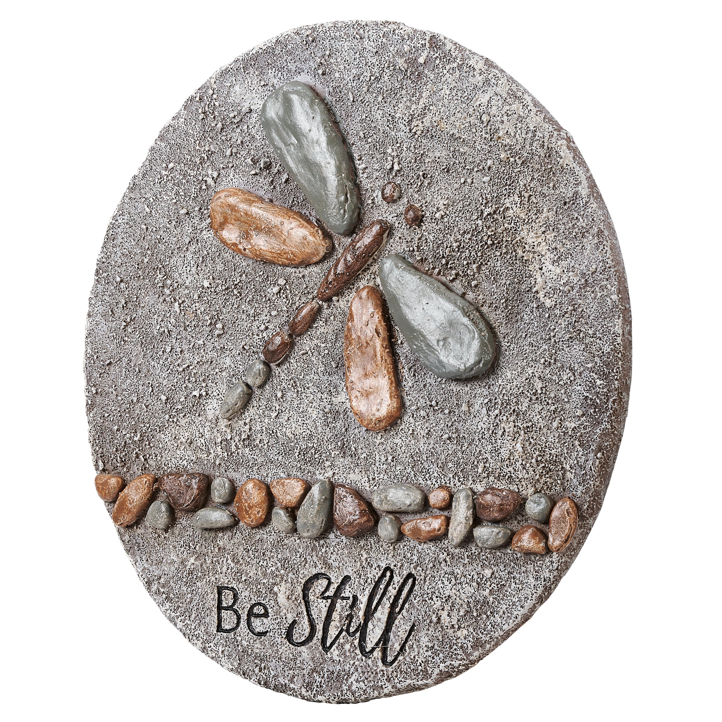 Be Still Pebble Dragonfly Garden Stone - Image 3