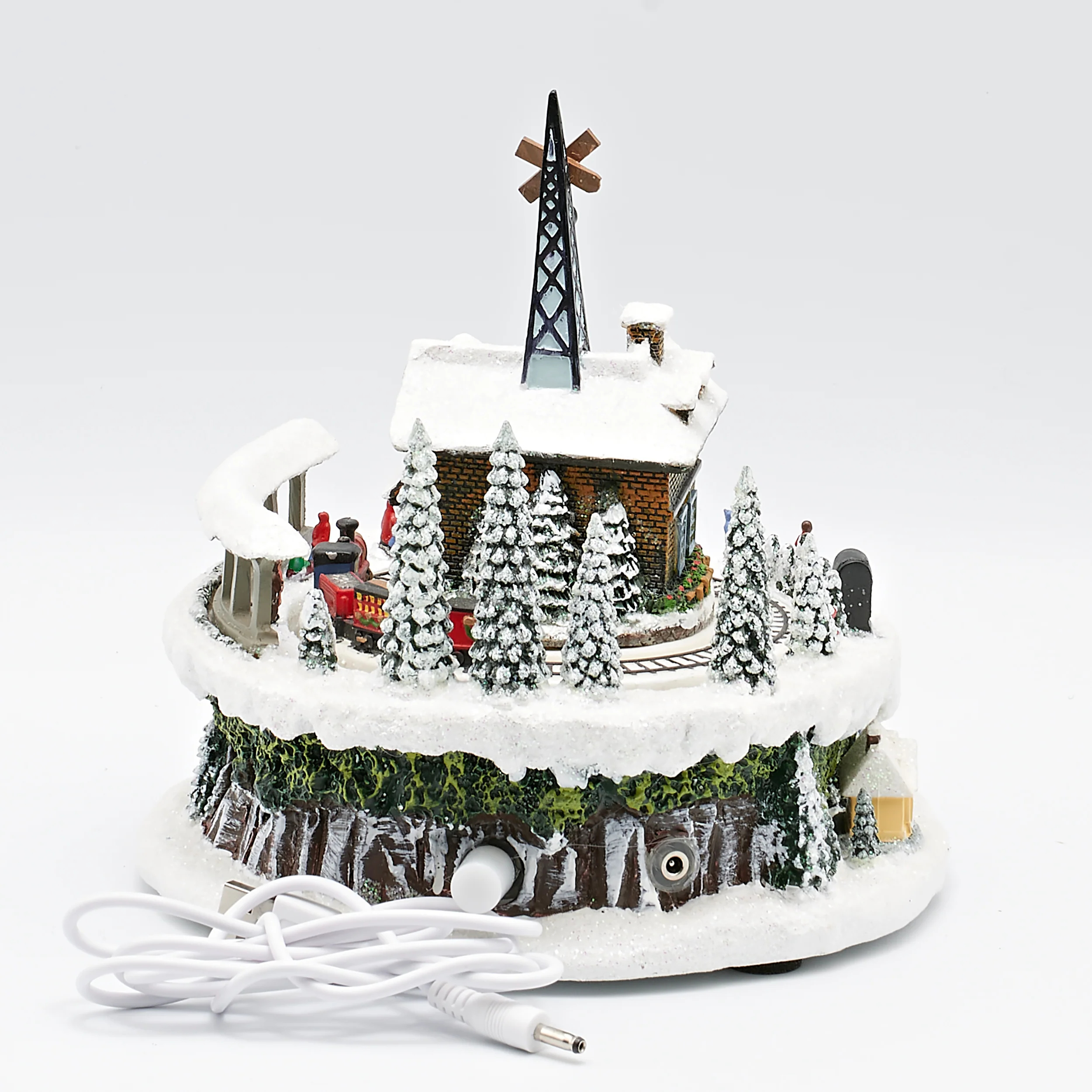 Amusements Lighted Musical Train Station with Rotating Train - Image 3